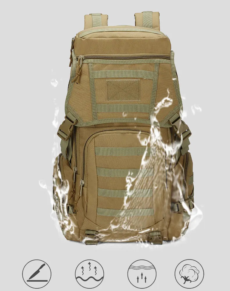 Tactical MOLLE Survival Backpack - Military EDC Rucksack