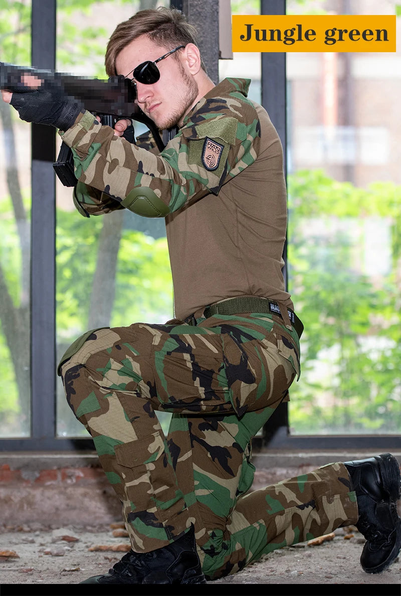 Tactical Uniform Milit Outdoor Camouflage Sets. available in Suit Combat Shirts Pants Men Training  Hunting Clothes Sets