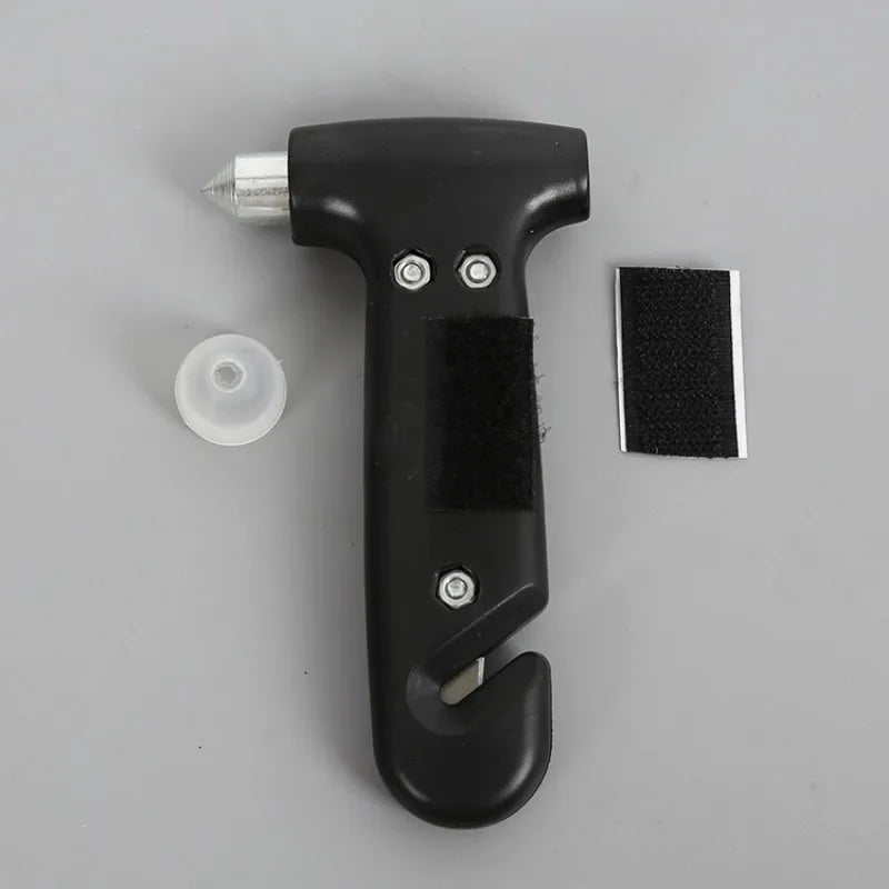 Emergency Car Safety Hammer – 2‑in‑1 Window Breaker & Seatbelt Cutter
