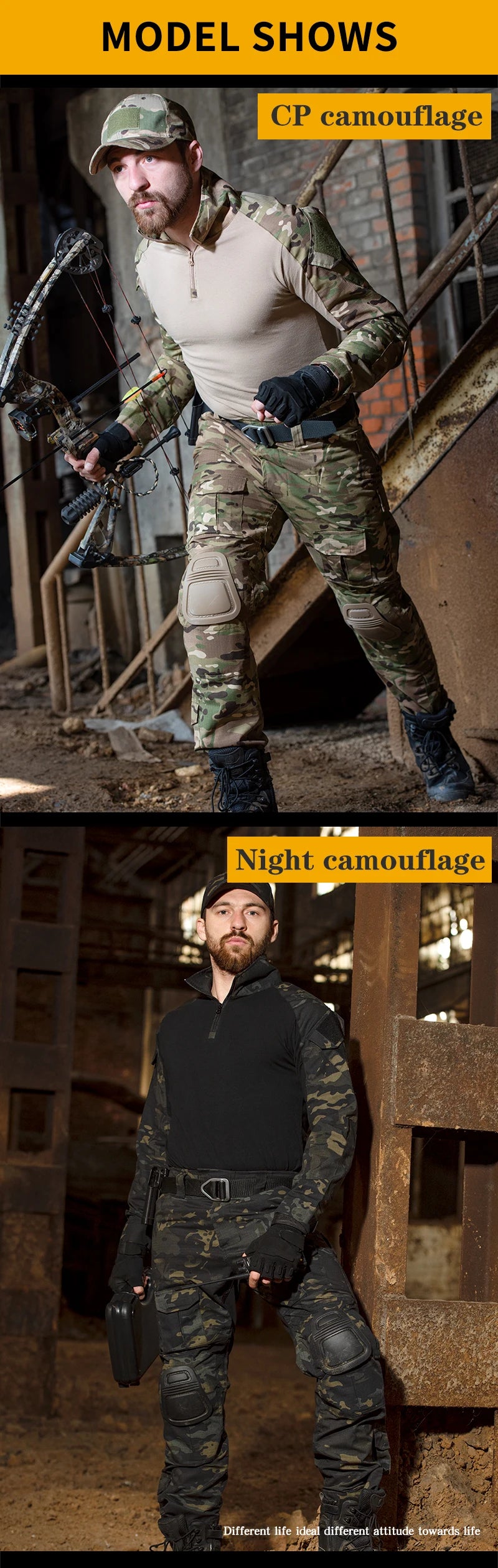 Tactical Uniform Milit Outdoor Camouflage Sets. available in Suit Combat Shirts Pants Men Training  Hunting Clothes Sets