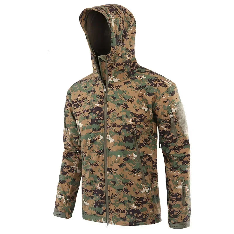 Hiking Jackets Camouflage Hunting Tactical Jacket Autumn Winter Shark Skin Soft Shell Waterproof Jacket Windbreaker