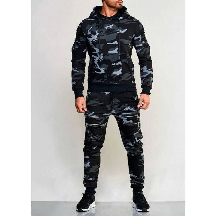 Tactical Performance Hoodie Set - Military-Style Training Gear