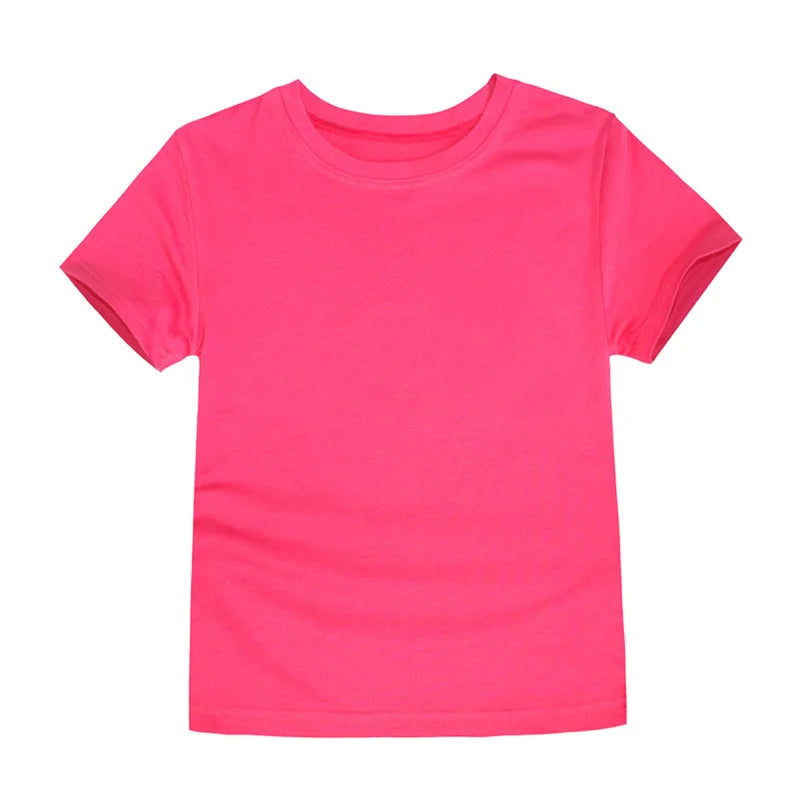 Classic T-shirts for Boys or Girls Cotton Short Sleeve Children's Kids 2 to 14 Years old