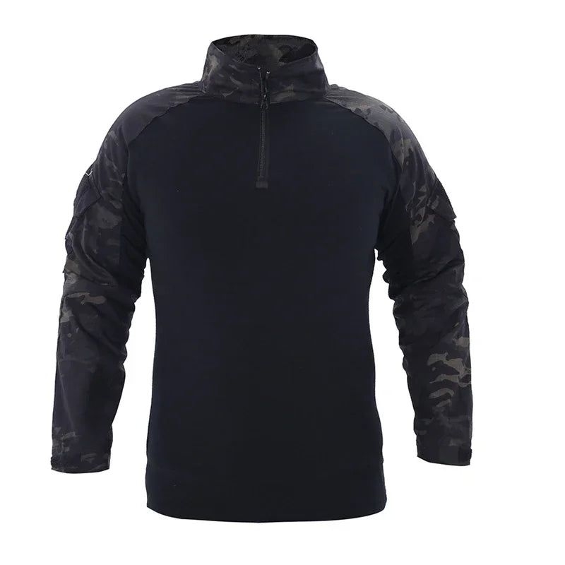 Tactical Combat Shirt - Military-Grade Camo Uniform Top