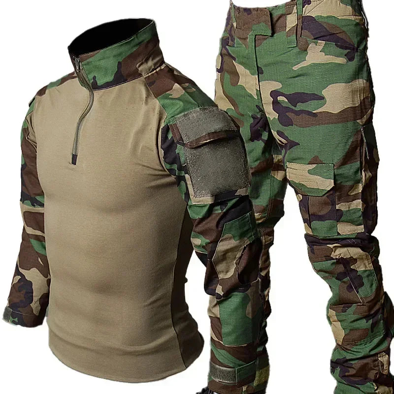 Military Tactical Uniform Set - Combat Shirt & Cargo Pants