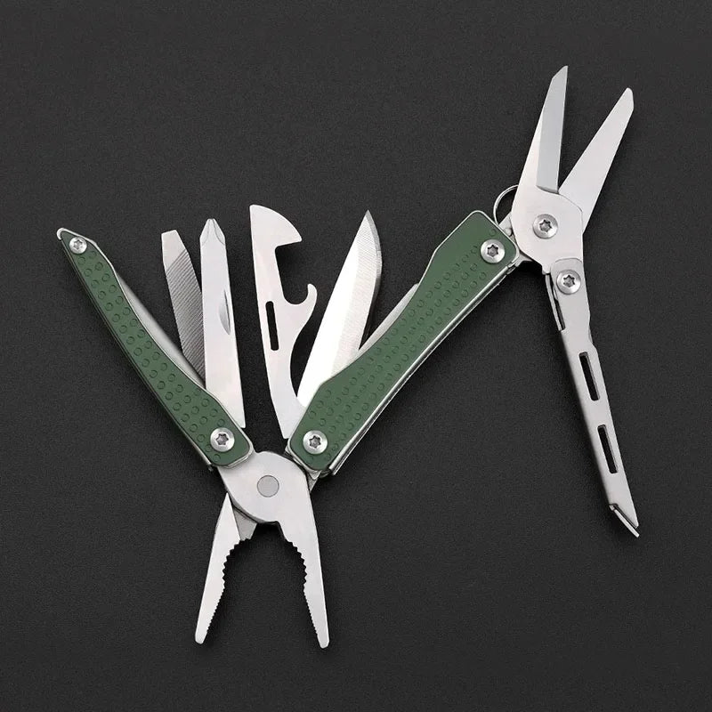 NexTool Mini Flagship Multitool 10 in 1 Mini Pocket Knife EDC Keychain Multi Tool Folding Pliers Scissors Bottle Opener