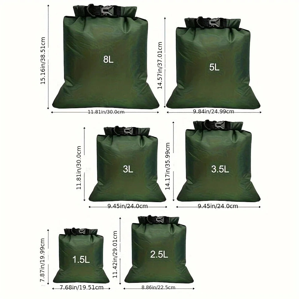 Keep your gear dry when conditions don’t cooperate. Lightweight, packable, and built for real-world use, this 6-piece set of waterproof bags protect and organize what matters—so you stay focused, not scrambling.
