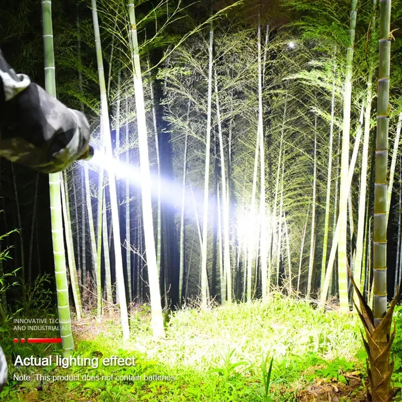 LED Tactical Hunting Flashlight Green/Red/White Torch USB Rechargeable 350LM 600-800 Yards Range C8 Shooting Scout Lights Set