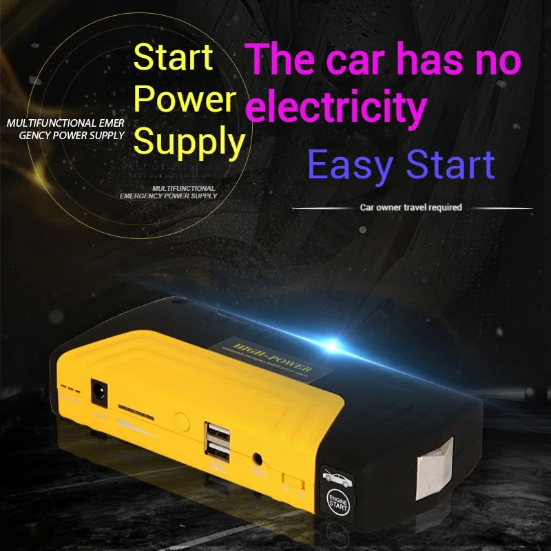 3-in-1 Car Jump Starter - 12V 16800mAh Power Bank