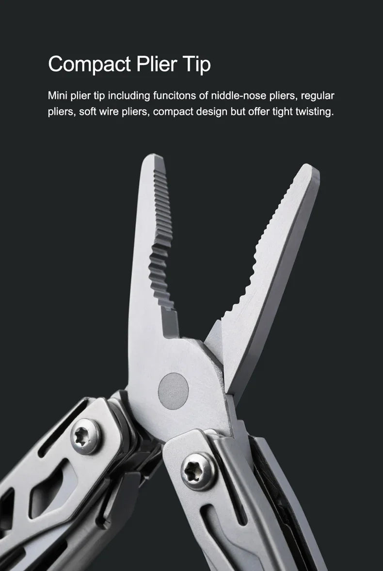 NexTool Mini Flagship Multitool 10 in 1 Mini Pocket Knife EDC Keychain Multi Tool Folding Pliers Scissors Bottle Opener