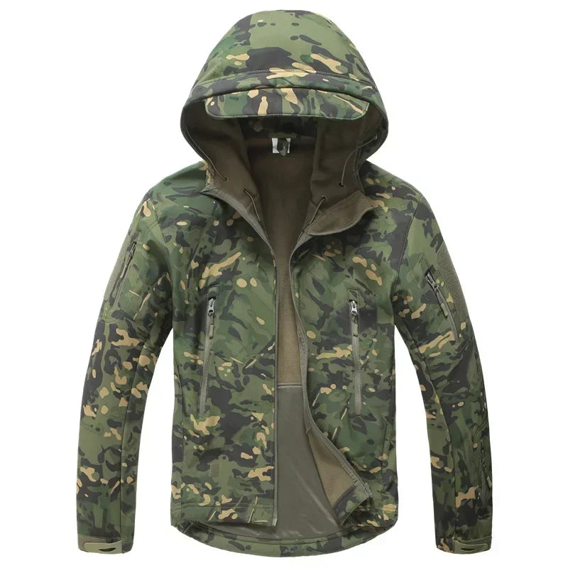 Hiking Jackets Camouflage Hunting Tactical Jacket Autumn Winter Shark Skin Soft Shell Waterproof Jacket Windbreaker