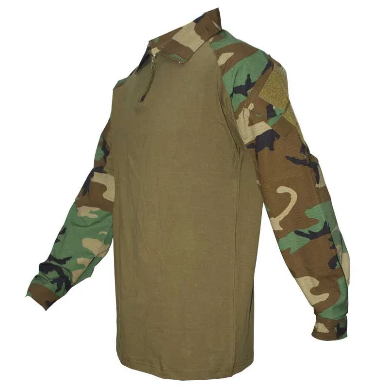 Tactical Combat Shirt - Military-Grade Camo Uniform Top