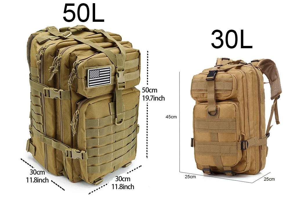 ReFire Gear Tactical Backpack - 30L/50L Military MOLLE Assault Pack