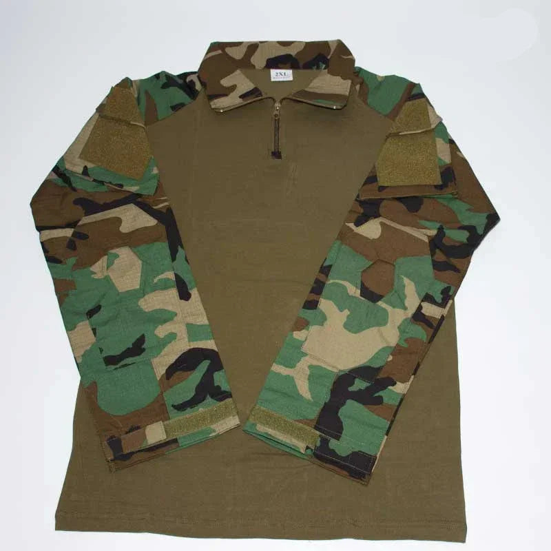 Tactical Combat Shirt - Military-Grade Camo Uniform Top