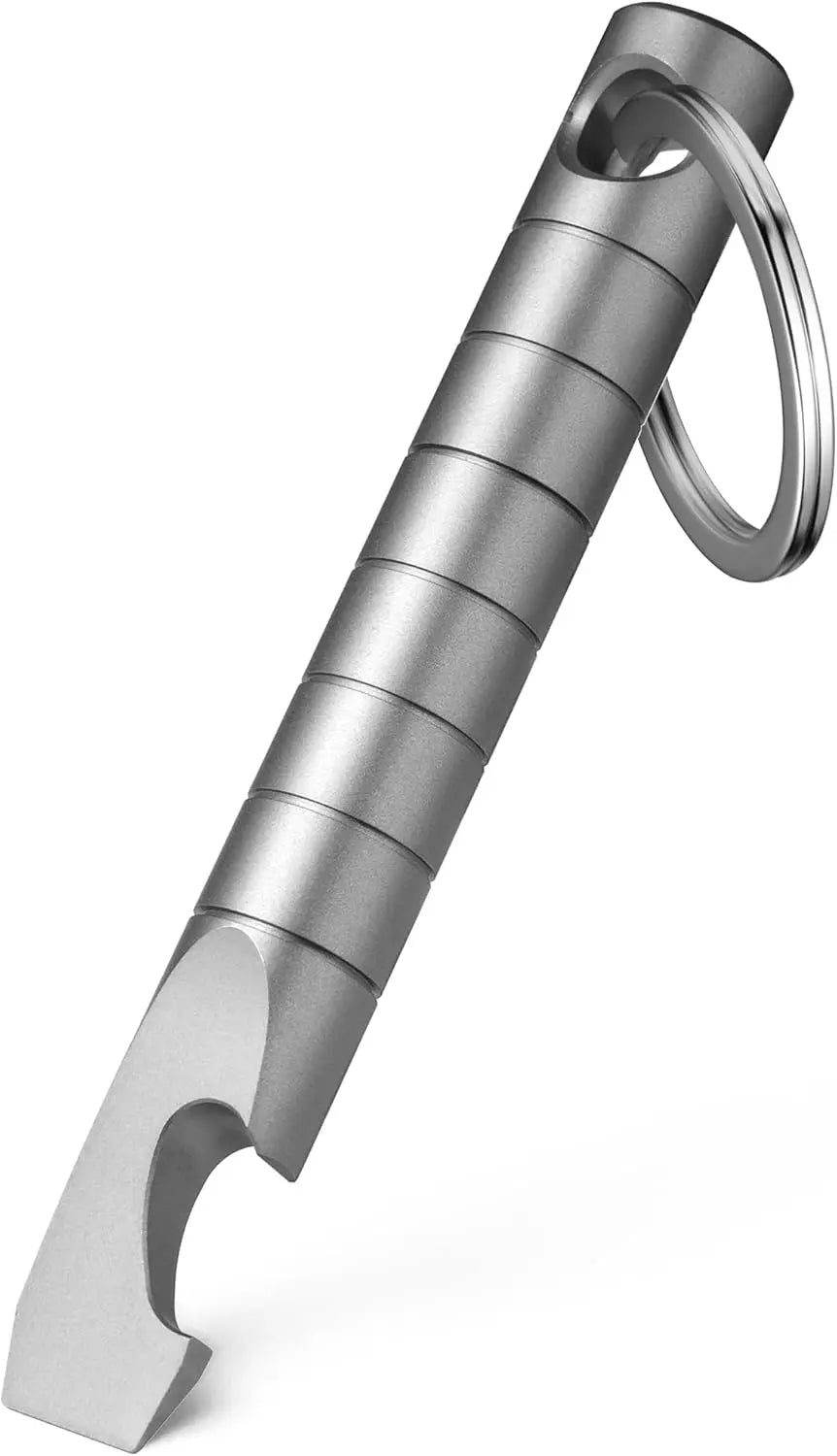 Keychain Pry Bar, Titanium Mini EDC Prybar/safety Multitool with Bottle Opener, Pocket Small Keychain Tools for Every Day Carry(Mini)