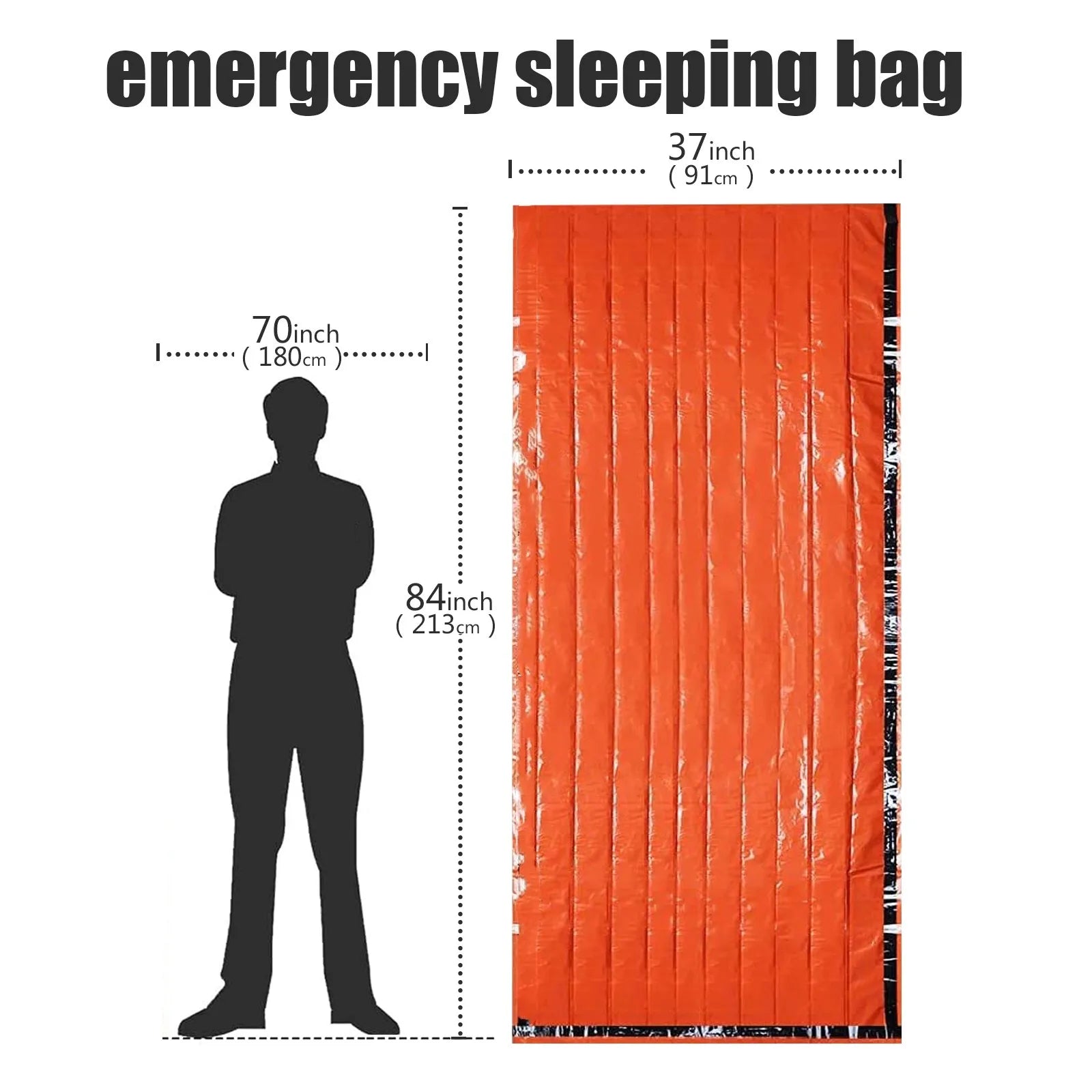 Emergency Mylar Sleeping Bag – Waterproof Lightweight Survival Blanket