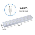 Emergency Evacuation Light 60 LEDs Handheld Fire Lamp Wall Mounted Emergency Lamps Rechargeable Lighting for Power Failure Use