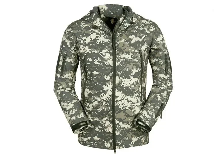 Hiking Jackets Camouflage Hunting Tactical Jacket Autumn Winter Shark Skin Soft Shell Waterproof Jacket Windbreaker