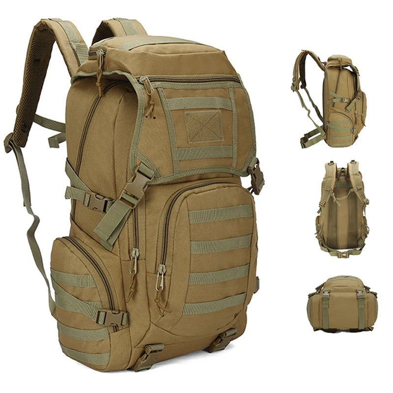 Tactical MOLLE Survival Backpack - Military EDC Rucksack