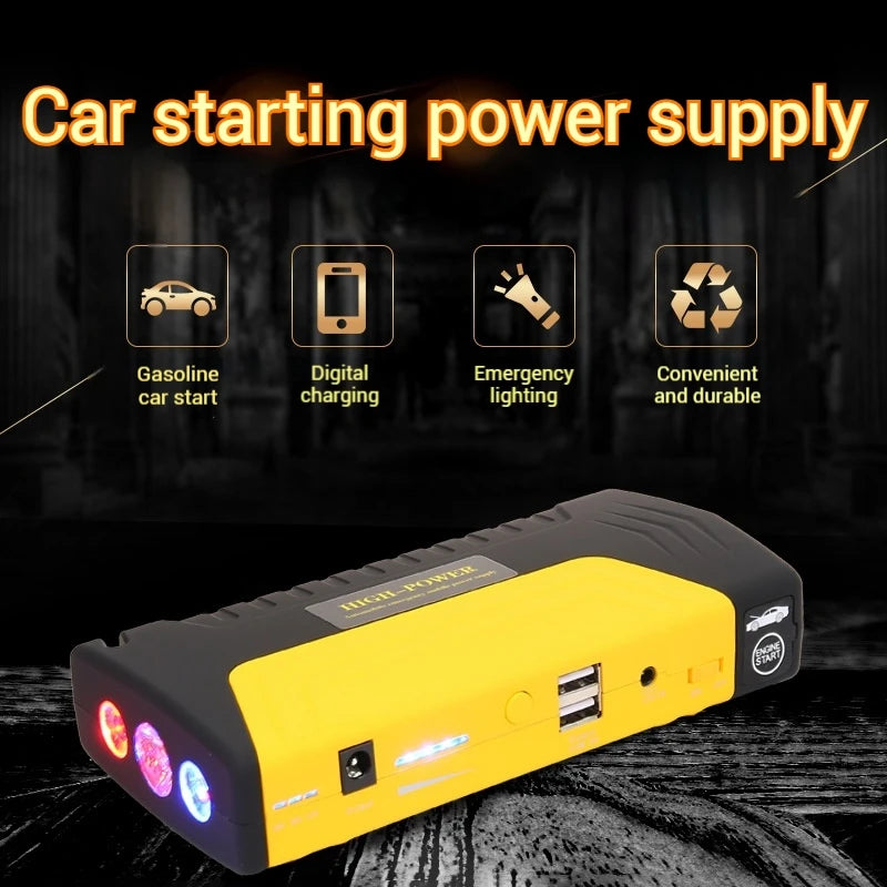 Car Jump Starter 12V 16800mAh Power Bank Portable Car Starting Device Booster Charger Emergency Car Battery Jumpstarter