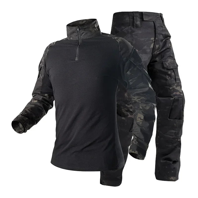 Tactical Uniform Milit Outdoor Camouflage Sets. available in Suit Combat Shirts Pants Men Training  Hunting Clothes Sets