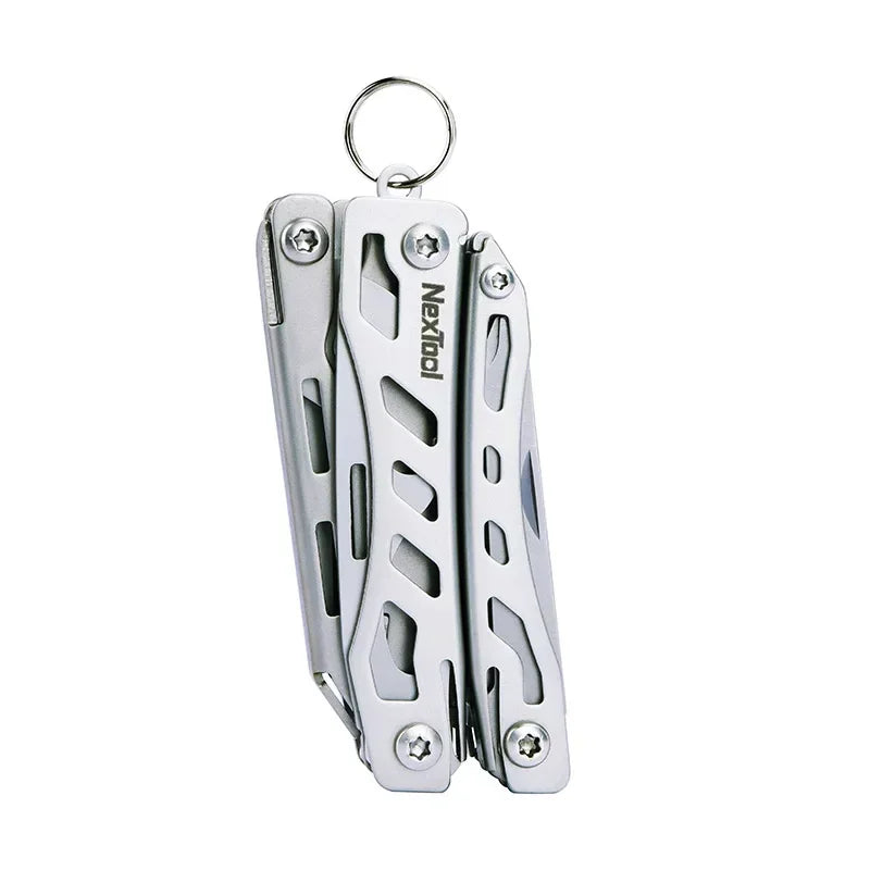 NexTool Mini Flagship Multitool 10 in 1 Mini Pocket Knife EDC Keychain Multi Tool Folding Pliers Scissors Bottle Opener