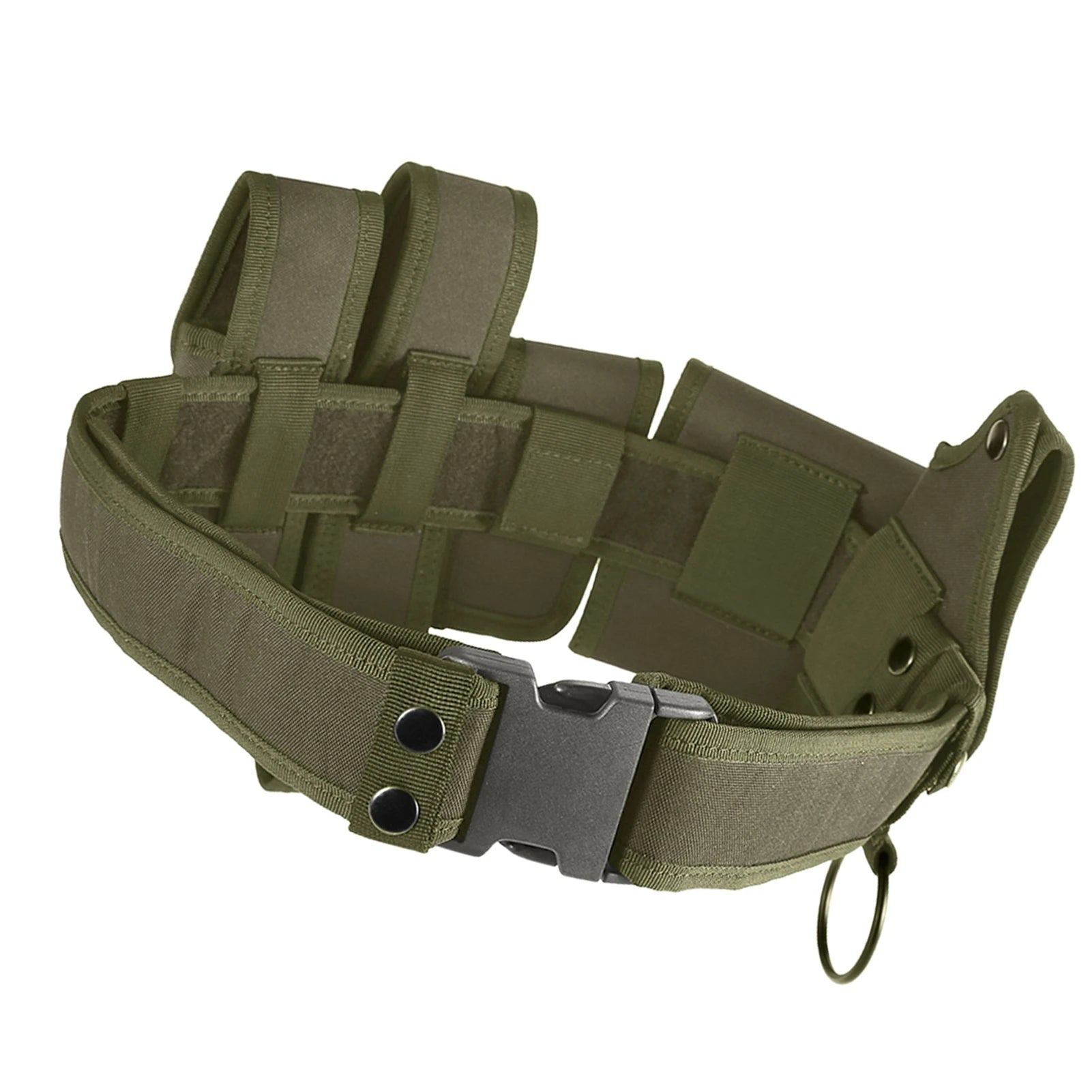 6 In 1 Adjustable Heavy Duty Utility Belt Law Enforcement Quick-Release Belt with Pouch for Police Security Tactical Accessory