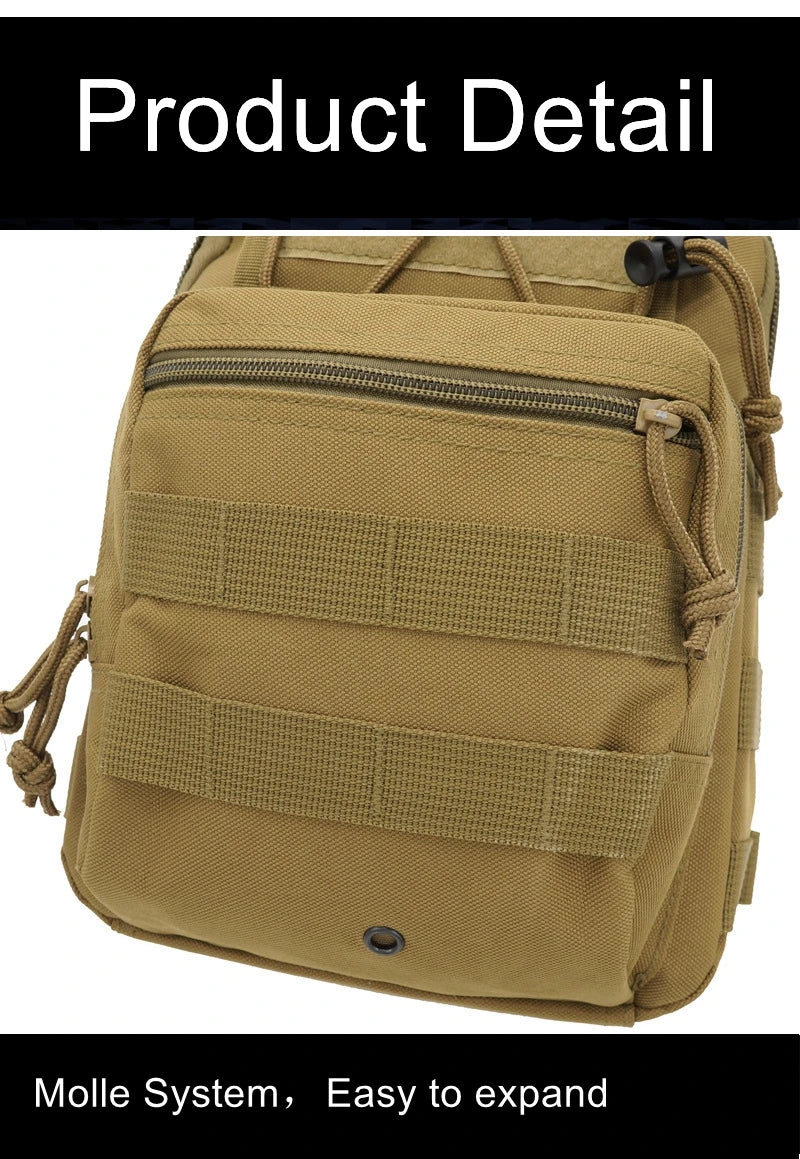 Tactical Sling Chest Bag - Military EDC Shoulder Pack