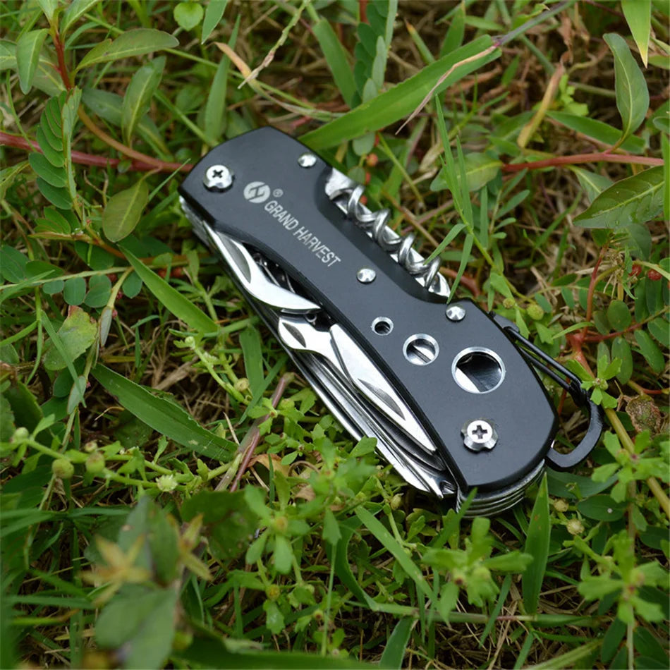 Multitool Knife 11 In 1 Fold Gear Knife Swiss Survive Pocket Hunting Outdoor Camping Survival Multifunctional Folding Knife