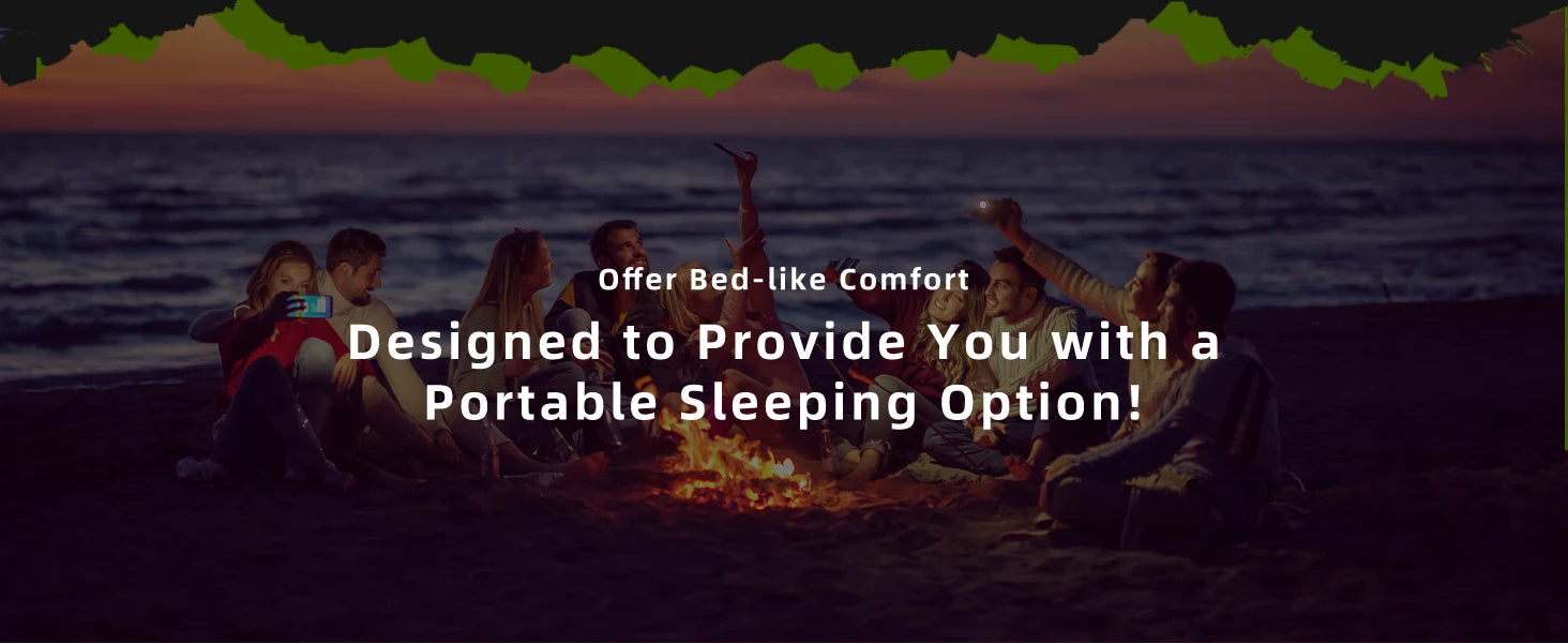 Double Sleeping Pad 4" Thick for 2 Person with Pillow Built-in Foot Pump Inflatable Mattress for Backpacking Hiking