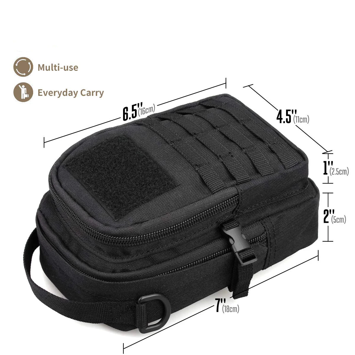 Tactical MOLLE EDC Pouch - Compact Operator Utility Bag