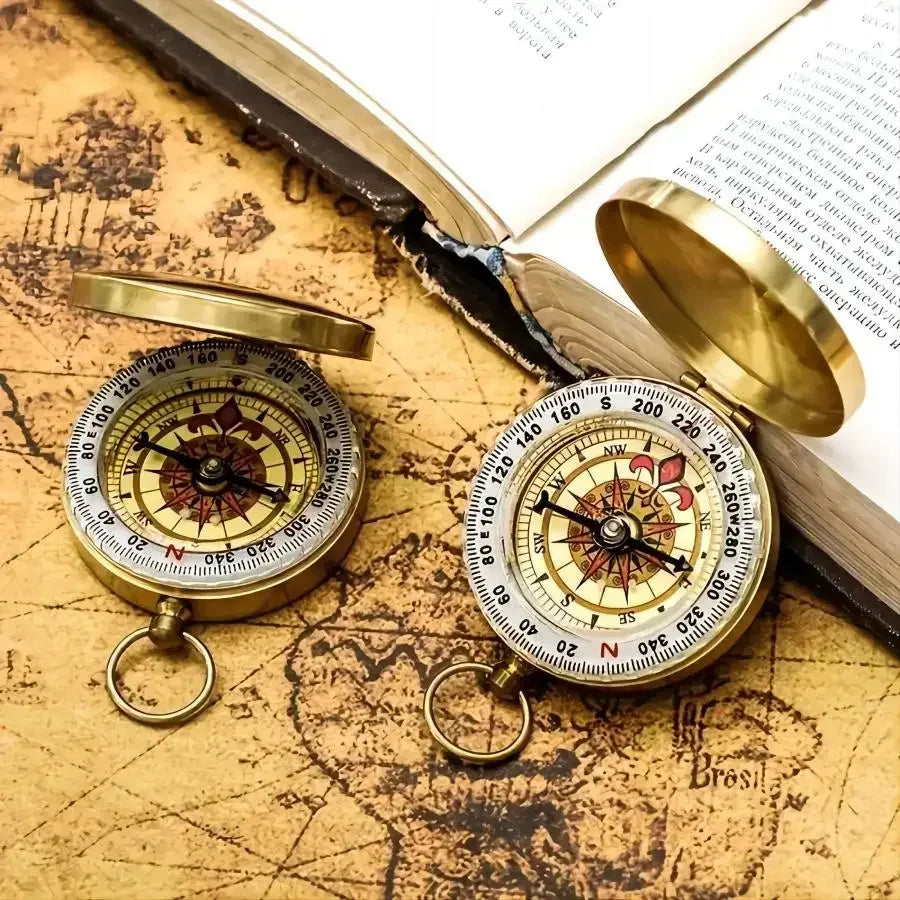 Metal Pocket Compass – Luminous Outdoor Camping & Hiking, Survival Compass