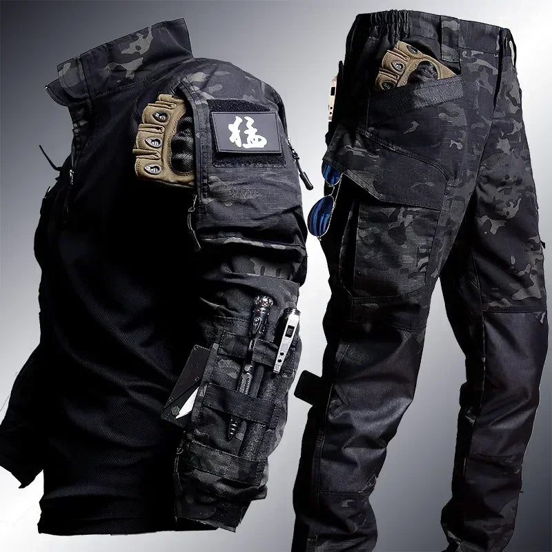 Tactical Suit Men Hunting ClothesMilitary Uniform Assault Hiking Shirts Special Forces Sets Outdoor Pants