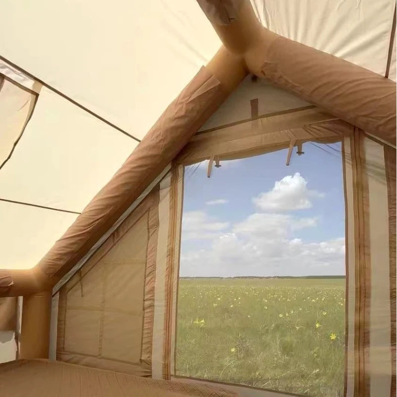 Auto-Inflate Camping Tent - 3-5 Person Waterproof Shelter with Instant Setup