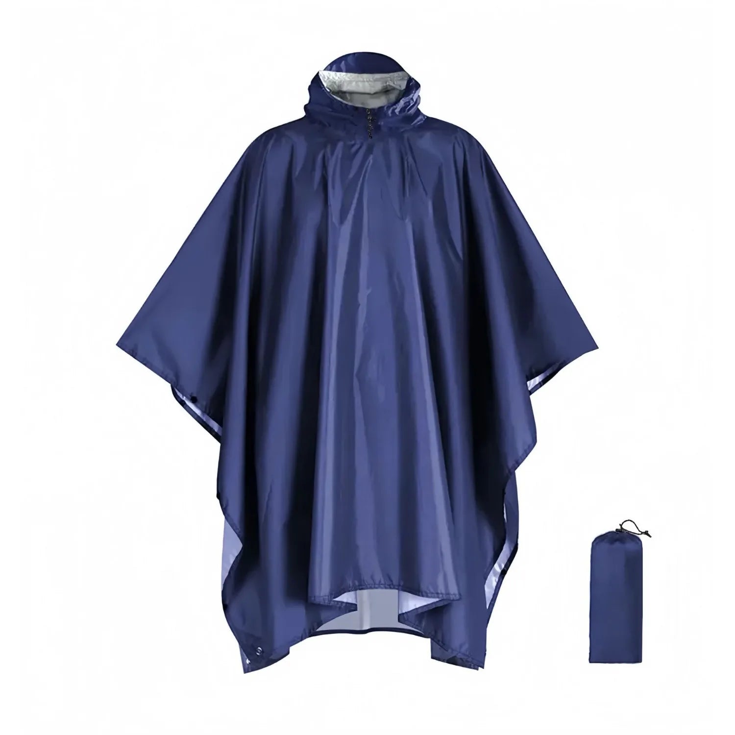 Hooded Rain Poncho for Adults Waterproof Lightweight Rain Coat for Men Women Reusable Rain Jacket for Emergency Outdoor