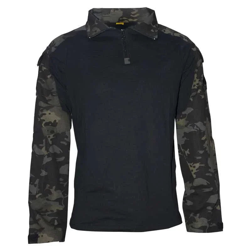 Tactical Combat Shirt - Military-Grade Camo Uniform Top