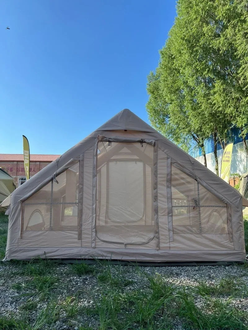 Auto-Inflate Camping Tent - 3-5 Person Waterproof Shelter with Instant Setup