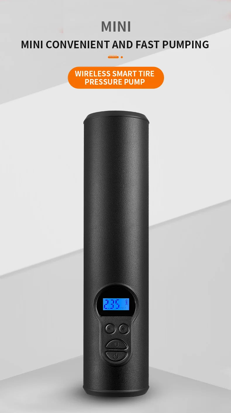 Car Wireless Electric Air Pump Portable Wired/Wireless Digital Touch Air Compressor 150PSI Suitable for Car Motorcycle Inflation