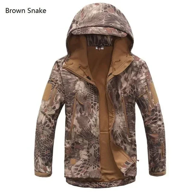 Hiking Jackets Camouflage Hunting Tactical Jacket Autumn Winter Shark Skin Soft Shell Waterproof Jacket Windbreaker