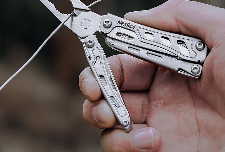 NexTool Mini Flagship F12 Multitool 13-in-1 Keychain Multitool with Serrated Scissors Upgraded 80Cr14Mov Steel EDC Multi Tool
