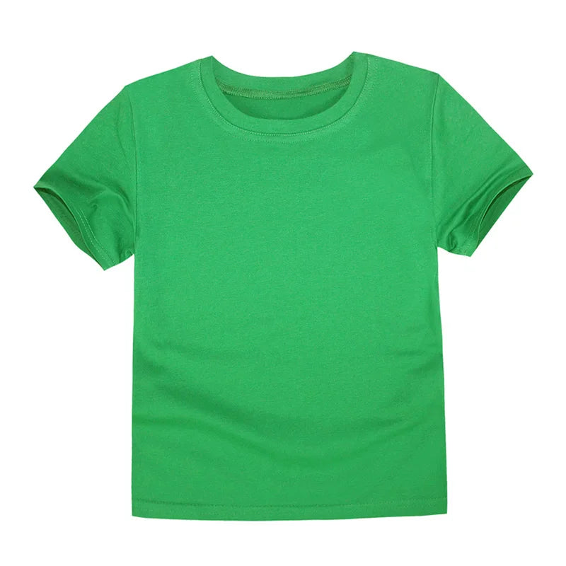 Classic T-shirts for Boys or Girls Cotton Short Sleeve Children's Kids 2 to 14 Years old