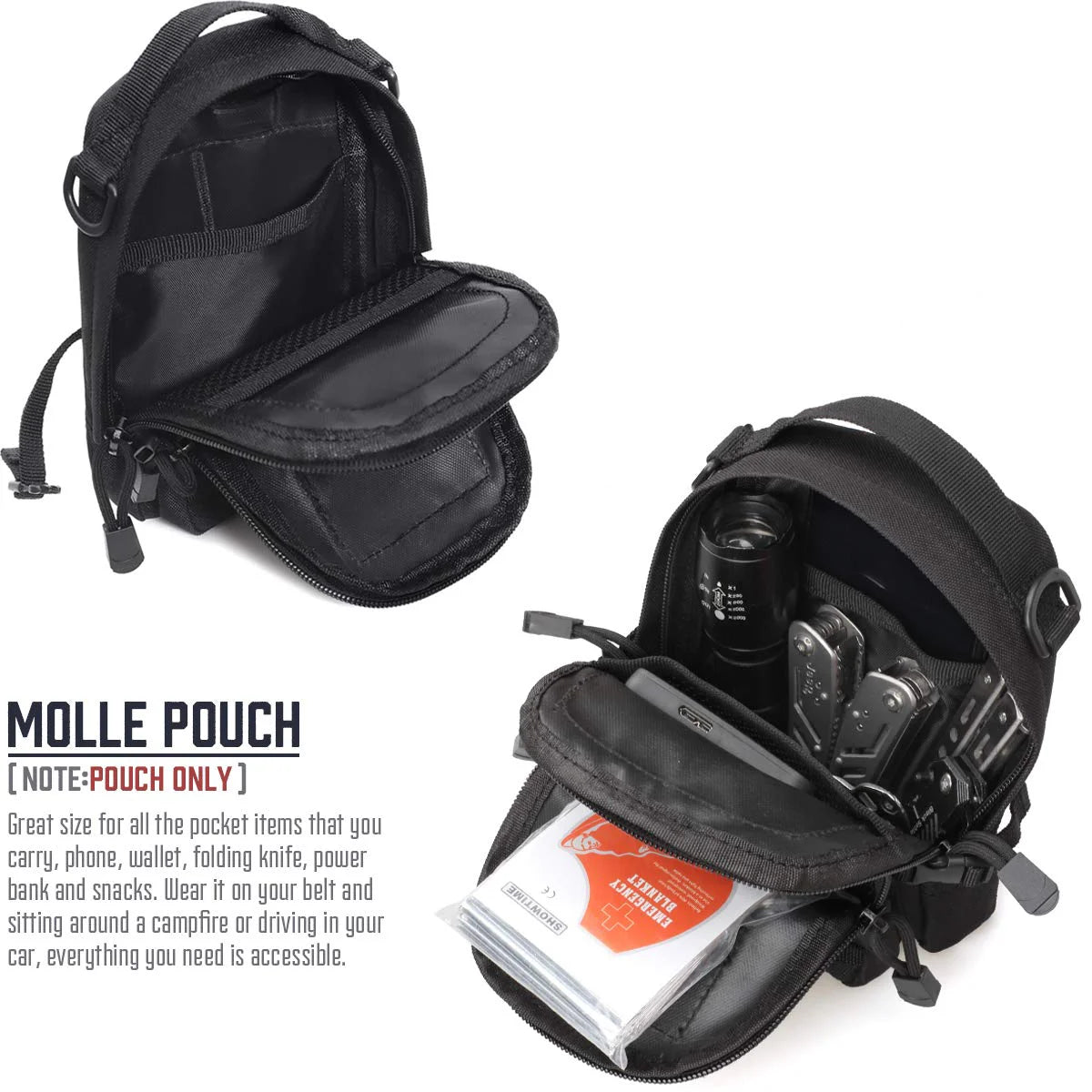 Tactical MOLLE EDC Pouch - Compact Operator Utility Bag