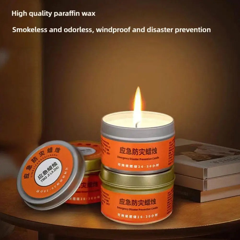 Emergency Survival Candle, 30 Hour Long Burning Windproof Candle for Power Outage, Essential for Home Earthquake Kit & Emergency