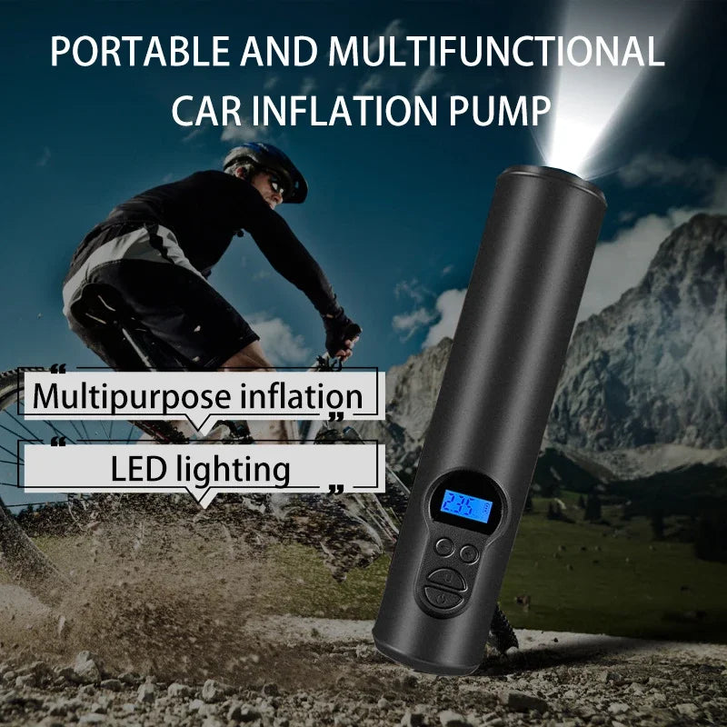 Car Wireless Electric Air Pump Portable Wired/Wireless Digital Touch Air Compressor 150PSI Suitable for Car Motorcycle Inflation