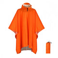 Hooded Rain Poncho for Adults Waterproof Lightweight Rain Coat for Men Women Reusable Rain Jacket for Emergency Outdoor