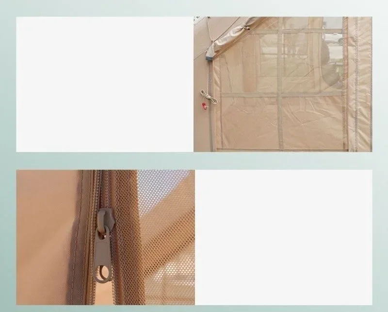 Auto-Inflate Camping Tent - 3-5 Person Waterproof Shelter with Instant Setup