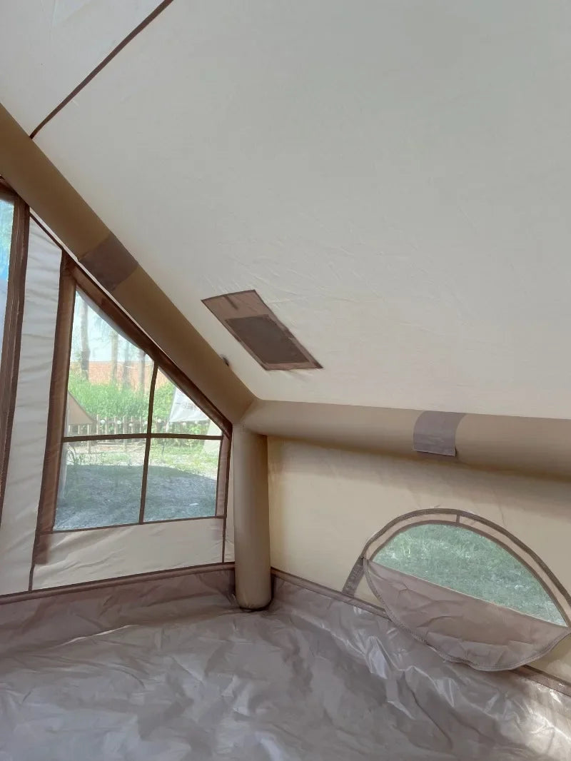 Auto-Inflate Camping Tent - 3-5 Person Waterproof Shelter with Instant Setup