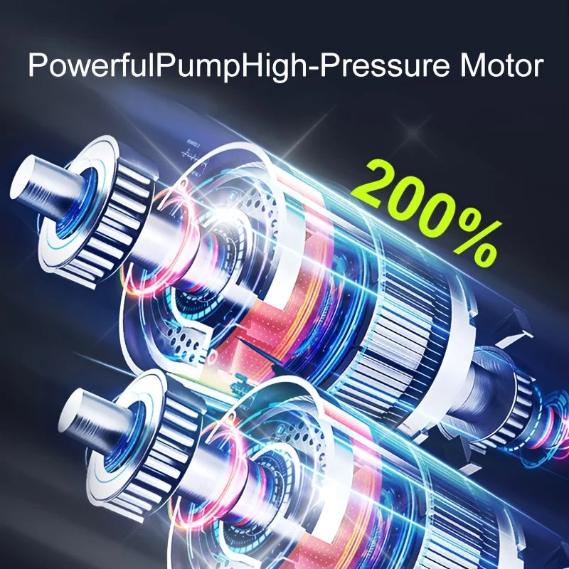 Compresor de aire portátil para coche 3 veces más rápido Inflador de neumáticos inalámbrico de 150PSI con manómetro digital para bomba de aire de coche, motocicleta y bicicleta