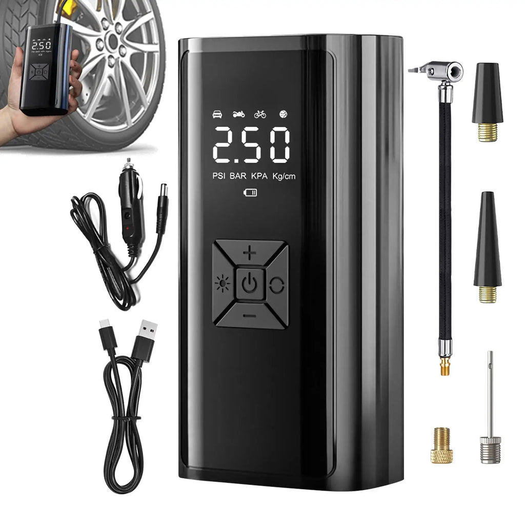 Wireless Air Pump Portable Electric Tire Inflator For Car Bicycle Motorcycle Mini Air Compressor Tire Air Injector