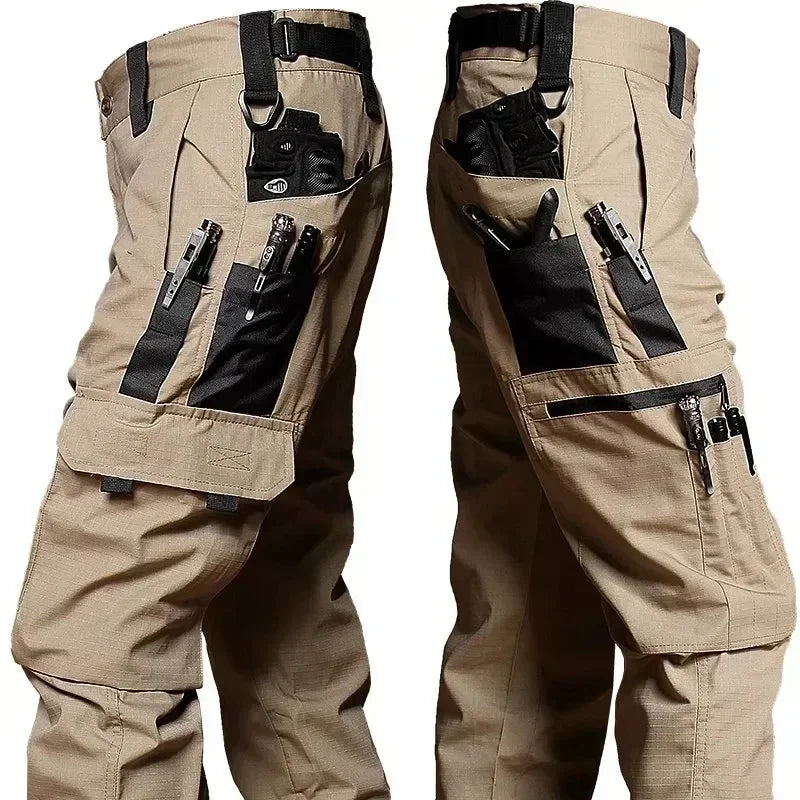 Outdoor Tactical Sets Men Wear-resistant Hunting Uniform Sweatshirt+Multi-pocket Cargo Pant 2 Pcs Suits Hiking Combat Set